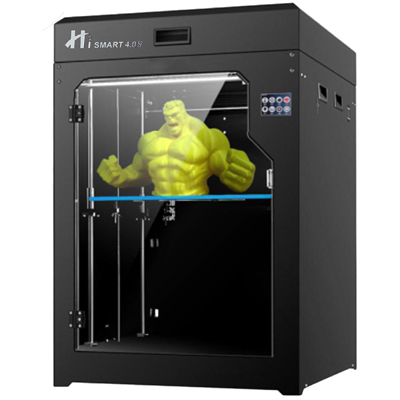 Hi Smart 450*500*600  Metal Frame Dual extruder 3D Printer with Resume Print