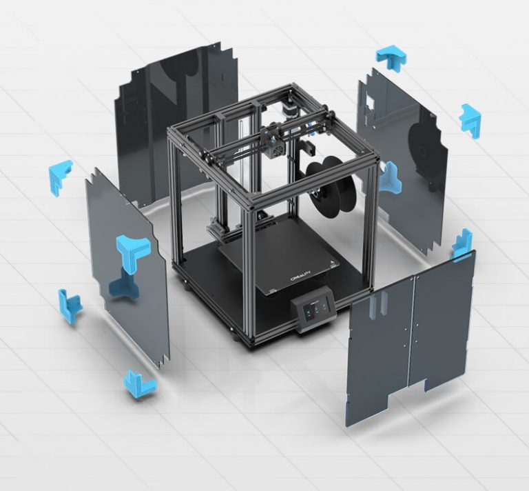 Creality Ender 6 FDM 3D Printer build volume of 250 x 250