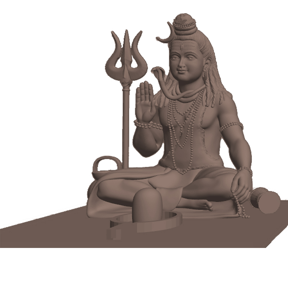 3D Model of Lord Shiva for 3D Printing
