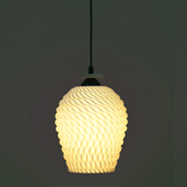 Spiral 3D Printed Lamp Shade