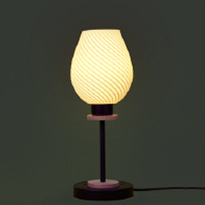 Swirl 3D Printed Lamp Shade