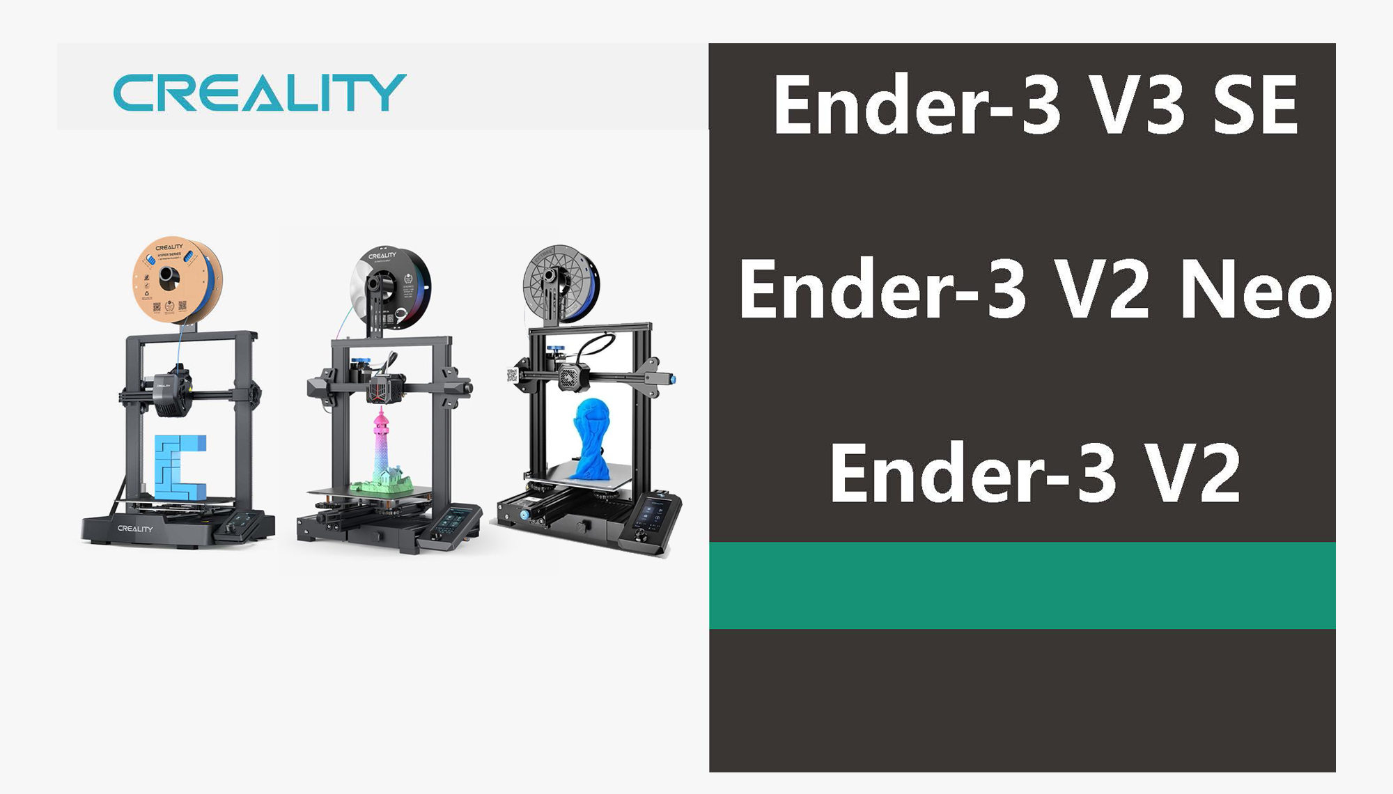 Ender 3 V3 SE vs. Ender 3 V2 vs. Ender 3 V2 Neo