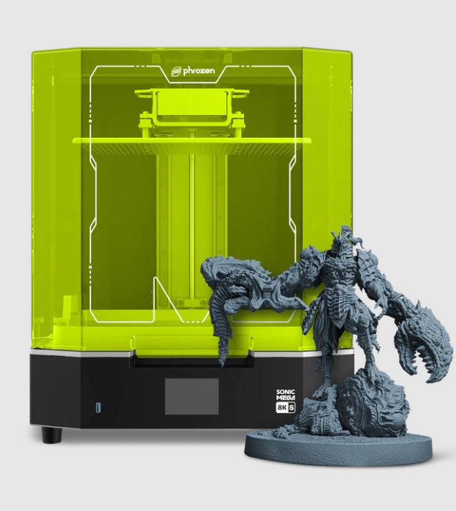 Phrozen Sonic Mega 8K S Resin 3D Printer with combo with washing, curing machine , Aqua grey Resin and Pump
