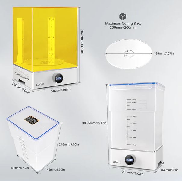 Mercury XS Bundle Washing and Curing Station