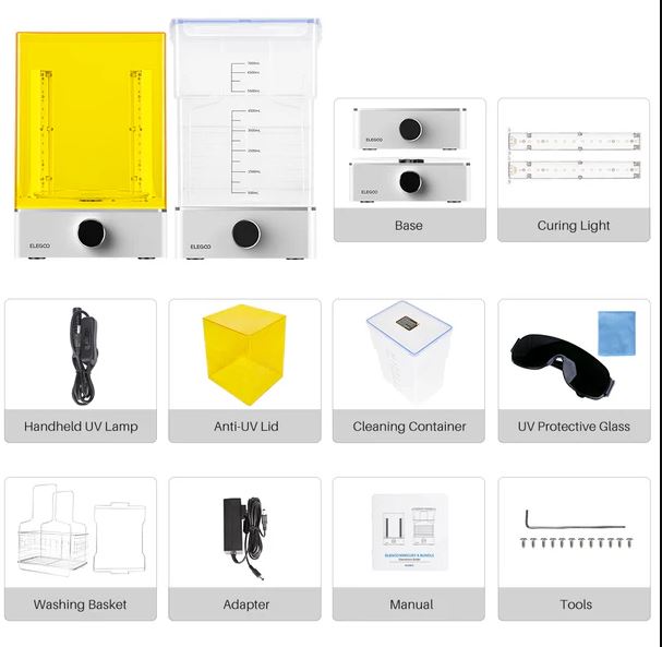 Mercury XS Bundle Washing and Curing Station